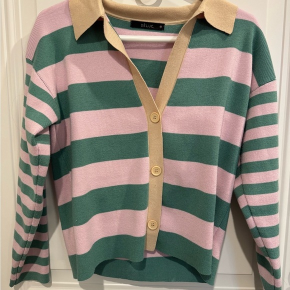 Delic Button Up Sweater - Picture 2 of 2